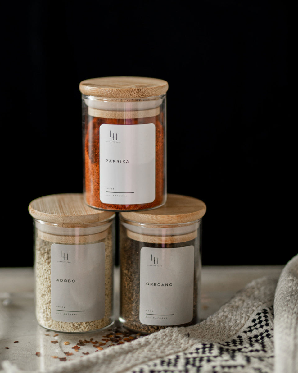 Bamboo Spice Jars – Liiraven Home