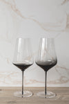 Smokey Gray Long Stem Wine Glass